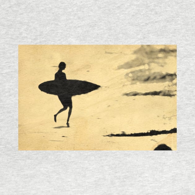 Summer Day - Surfer Girl on Beach by AKdesign